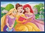 4 Puzzles - Romantic princesses + 1 Poster