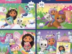 4 Puzzles - Playful Cats + 1 Poster